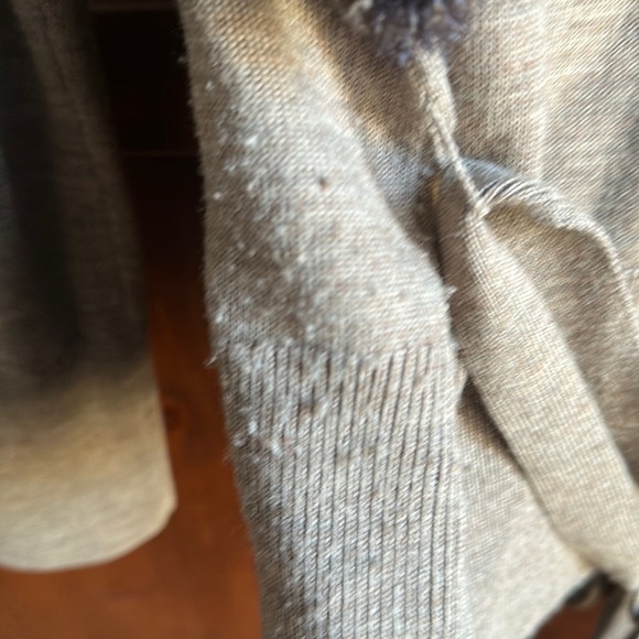 WILLI SMITH CARDIGAN REMOVABLE FAKE FUR COLLAR SWEATER WITH BELT - Picture 10 of 10